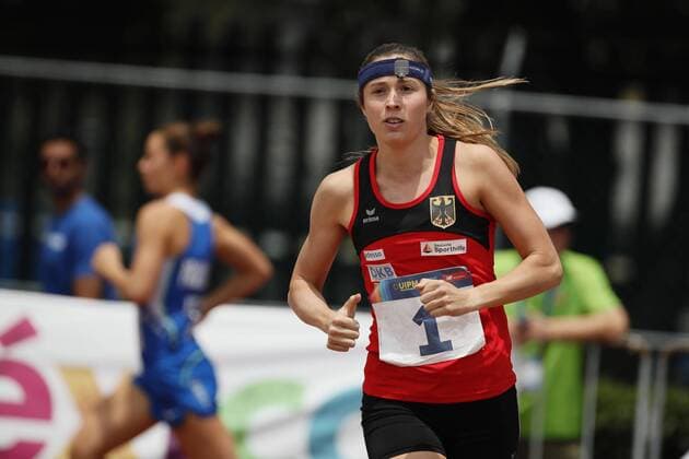 German athlete Janine Kohlmann competes in the women s pistol shooting and cross country event during the Modern pentathlon moderner Fünfkampf World Championships, in Mexico City, Mexico, 10 September 2018. Modern Pentathlon World Championships in Mexico !ACHTUNG: NUR REDAKTIONELLE NUTZUNG!  Copyright: xJosexMendezx MEX19 20180910-636722150991849556