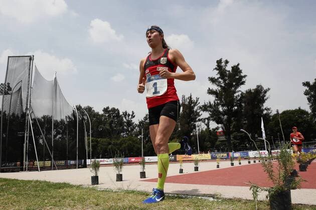 German athlete Janine Kohlmann competes in the women s pistol shooting and cross country event during the Modern pentathlon moderner Fünfkampf World Championships, in Mexico City, Mexico, 10 September 2018. Modern Pentathlon World Championships in Mexico !ACHTUNG: NUR REDAKTIONELLE NUTZUNG!  Copyright: xJosexMendezx MEX24 20180910-636722152339488912