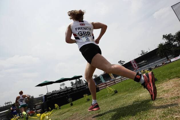 British athlete Kate French competes in the women s pistol shooting and cross country event during the Modern pentathlon moderner Fünfkampf World Championships, in Mexico City, Mexico, 10 September 2018. Modern Pentathlon World Championships in Mexico !ACHTUNG: NUR REDAKTIONELLE NUTZUNG!  Copyright: xJosexMendezx MEX28 20180910-636722156909630349