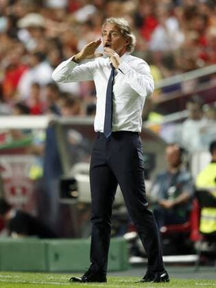 Fußball, Nations League, Portugal - Italien Italy coach Roberto Mancini during the UEFA Nations League A group 3 qualifying match between Portugal and Italy at Estadio La Luz on September 10, 2018 in Lisbon, Portugal UEFA Nations League A group 3 2018 2019 xVIxVIxImagesx xMauricexvanxSteenxIVx 12079782