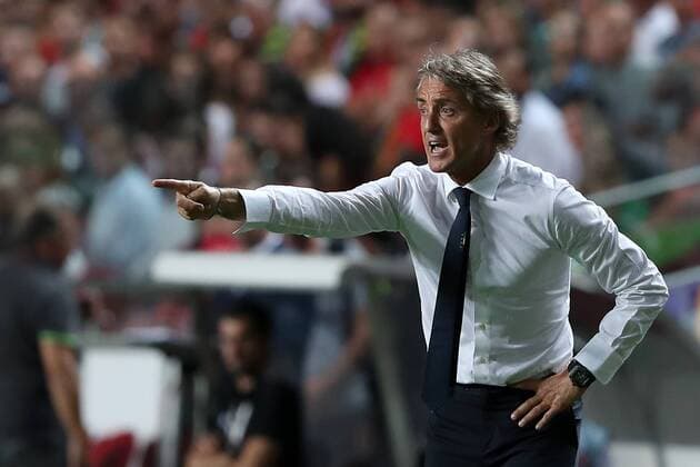 September 10, 2018 - Lisbon, Portugal - Italy s head coach Roberto Mancini during the UEFA Nations League A group 3 football match Portugal vs Italy at the Luz stadium in Lisbon, Portugal on September 10, 2018. Portugal v Italy - UEFA Nations League A  - ZUMAn230 20180910_zaa_n230_201 Copyright: xPedroxFiuzax