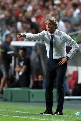 September 10, 2018 - Lisbon, Portugal - Italy s head coach Roberto Mancini during the UEFA Nations League A group 3 football match Portugal vs Italy at the Luz stadium in Lisbon, Portugal on September 10, 2018. Portugal v Italy - UEFA Nations League A  - ZUMAn230 20180910_zaa_n230_205 Copyright: xPedroxFiuzax