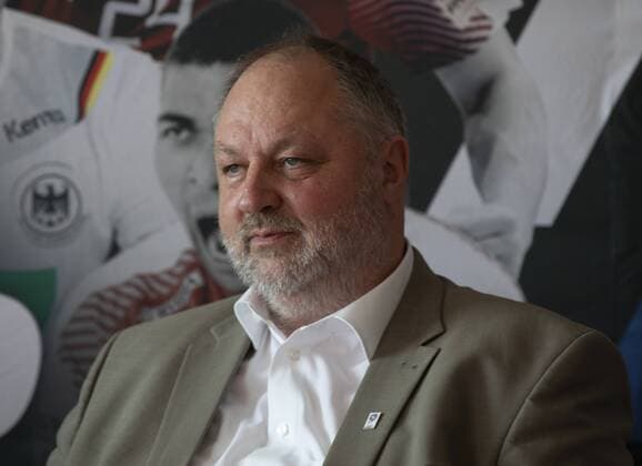 Press Conference Handball World Cup 2019 Sport and Olympic Museum Cologne Date 11 09 2018 DHB President Andreas Michelmann