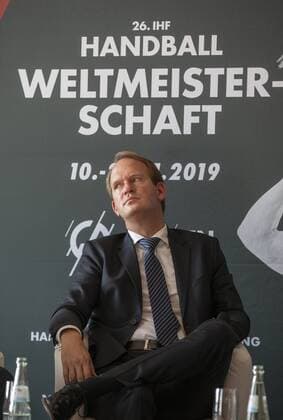 Press Conference Handball World Cup 2019 Sport and Olympic Museum Cologne Date 11 09 2018 Arena Chef Stefan holes Lanxess Arena