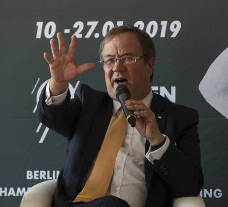 Press Conference Handball World Cup 2019 Sport and Olympic Museum Cologne Date 11 09 2018 Prime Minister Armin Laschet