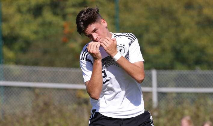 BAU Soccer Internationals U 17 Germany vs Italy Timon Burmeister GER DFB regulations prohibit any use of images as image sequences and or quasi video