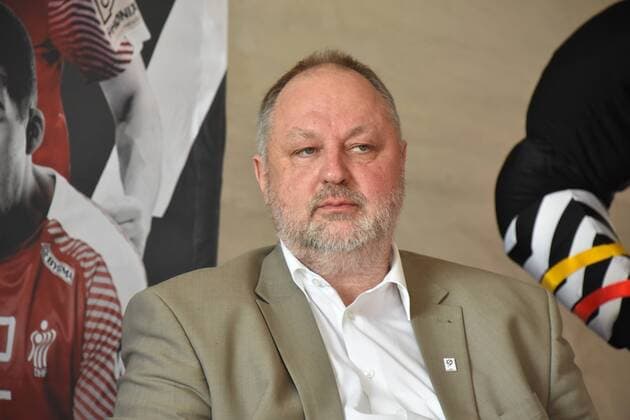 DHB President Andreas Michelmann on 11.09.208 in Cologne at the press conference on the state of preparation for the Handball World Cup 2019 which takes place in the period 10 to 27 January with 13 meetings in Cologne