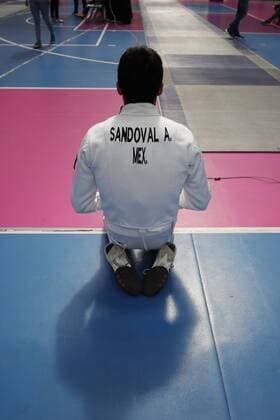 Mexican Alvaro Sandoval before the men s individual fencing event during the Modern Penthatlon World Championships, in Mexico City, Mexico, 11 September 2018. Modern Penthatlon World Championships in Mexico !ACHTUNG: NUR REDAKTIONELLE NUTZUNG!  Copyright: xJosexMendezx MEX14 20180911-636722962374626708
