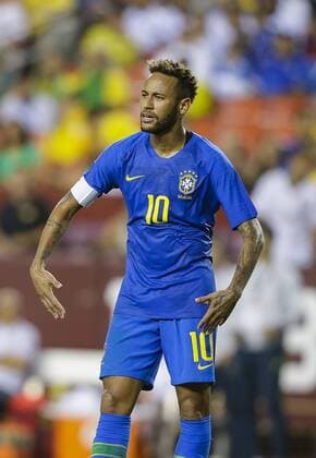 Fußball, Testspiel, Brasilien - El Salvador September 11, 2018: Brazil Forward 10 Neymar Jr during an International Friendly Länderspiel soccer match between Brazil and El Salvador at Fedex Field in Washington DC. CSM Soccer 2018: El Salvador vs Brazil SEP 11 - ZUMAc04_ 20180911_zaf_c04_344 Copyright: xJustinxCooperx