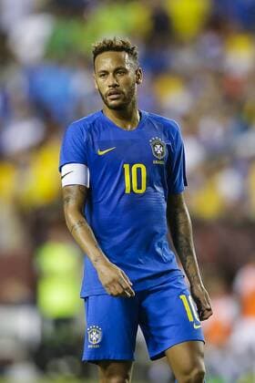 Fußball, Testspiel, Brasilien - El Salvador September 11, 2018: Brazil Forward 10 Neymar Jr during an International Friendly Länderspiel soccer match between Brazil and El Salvador at Fedex Field in Washington DC. CSM Soccer 2018: El Salvador vs Brazil SEP 11 - ZUMAc04_ 20180911_zaf_c04_357 Copyright: xJustinxCooperx