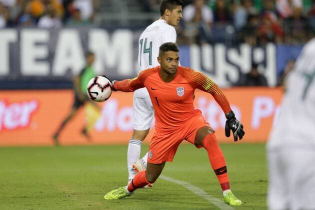 September 11, 2018 - Nashville, Tennessee, United States - Nashville, TN - Tuesday September 11, 2018: The men s national teams of the United States (USA) and Mexico (MEX) played an International Friendly Länderspiel at Nissan Stadium. Zack Steffen - ZUMAt139 20180911_zaa_t139_183 Copyright: xJohnxDortonx