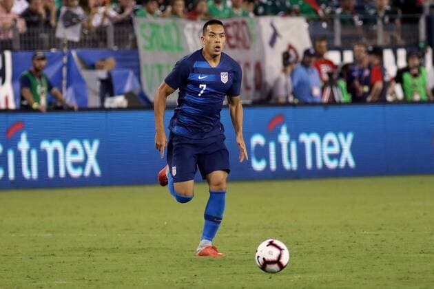 NASHVILLE, TN - SEPTEMBER 11: United States forward Bobby Wood (7) during the game between the United States national team Nationalteam and the Mexico National team on September 11, 2018 at Nissan Stadium in Nashville, Tennessee. (Photo by Michael Wade Icon Sportswire) SOCCER: SEP 11 Mexico v USA Icon09111823 EDITORIAL USE ONLY