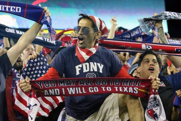 NASHVILLE, TN - SEPTEMBER 11: USA fans after the game between the United States national team Nationalteam and the Mexico National team on September 11, 2018 at Nissan Stadium in Nashville, Tennessee. (Photo by Michael Wade Icon Sportswire) SOCCER: SEP 11 Mexico v USA Icon09111839 EDITORIAL USE ONLY