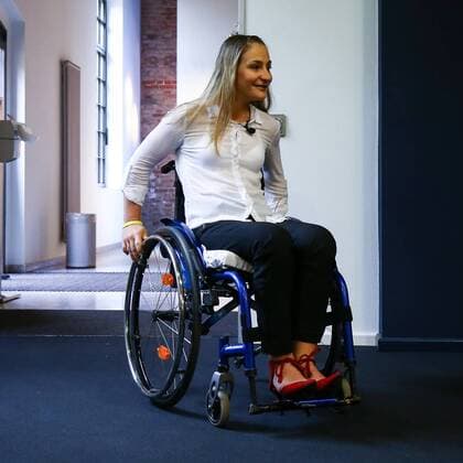 Radsport, Pressekonferenz von Kristina Vogel im Unfallkrankenhaus Berlin zu ihrer Querschnittslähmung, Kristina Vogel, 12.09.18, *** Cycling Press Conference by Kristina Vogel at the Unfallkrankenhaus Berlin on her paraplegia Kristina Vogel 12 09 18 Copyright: xMichaelxHundtx xMatthiasxKochx