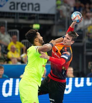 Timothy N Guessan FC Barcelona Andy Schmid Rhein Neckar Löwen Sports Rhein Neckar Löwen ESP Barca Lassa