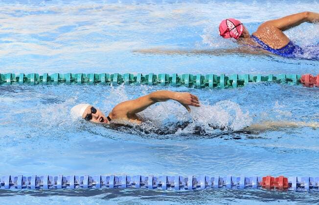 Finnish Laura Salminem participates in the women s individual swimming final during the Modern pentathlon moderner Fünfkampf World Championships, in Mexico City, Mexico, 12 September 2018. Modern Pentathlon World Championships in Mexico City !ACHTUNG: NUR REDAKTIONELLE NUTZUNG!  Copyright: xMarioxGuzmanx MEX10 20180912-636723811846131579