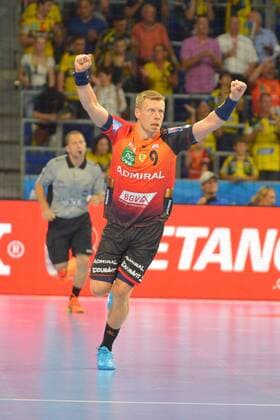 EHF Championsleague12 09 2018 Rhein Neckar Löwen vs FC Barcelona GuÃ ° jon Valur SigurÃ ° sson 9 RNL ksp,ks-pressefoto