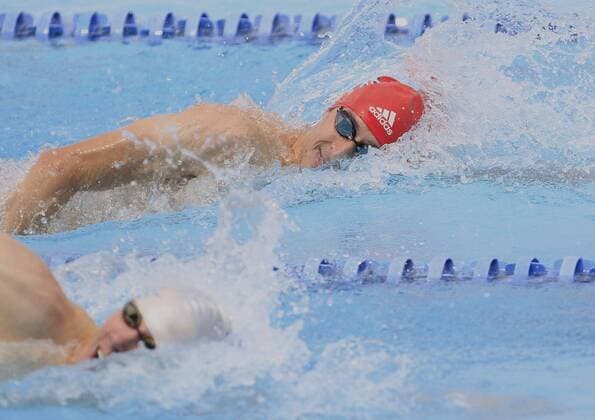 British James Cooke participates in the individual men s swimming final during the World Modern pentathlon moderner Fünfkampf Championships, in Mexico City, Mexico, 13 September 2018. World Modern Pentathlon Championships in Mexico !ACHTUNG: NUR REDAKTIONELLE NUTZUNG!  Copyright: xMarioxGuzmanx MEX07 20180913-636724668070868242