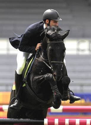 Ukranian Pavlo Tymoshenko particpates in the individual men s equestrian jump final during the World Modern pentathlon moderner Fünfkampf Championships, in Mexico City, Mexico, 13 September 2018. World Modern Pentathlon Championships in Mexico !ACHTUNG: NUR REDAKTIONELLE NUTZUNG!  Copyright: xMarioxGuzmanx MEX25 20180913-636724786558549323