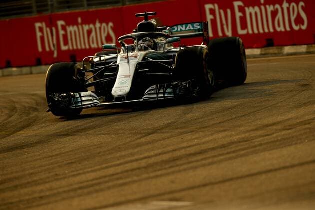 Motorsports: FIA Formula One World Championship WM Weltmeisterschaft 2018, Grand Prix of Singapore, 44 Lewis Hamilton (GBR, Mercedes AMG Petronas Motorsport), Singapore Singapore