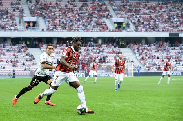 07 ALLAN SAINT MAXIMIN (NICE) FOOTBALL : Nice vs Rennes - Ligue 1 Conforama - 14 09 2018 FEP Panoramic 