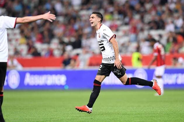22 ROMAIN DEL CASTILLO (REN) - JOIE FOOTBALL : Nice vs Rennes - Ligue 1 Conforama - 14 09 2018 FEP Panoramic 
