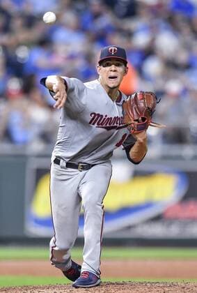 September 14, 2018 - Kansas City, MO, USA - Minnesota Twins starting pitcher Jose Berrios throws to first to chase back the Kansas City Royals Alex Gordon in the third inning on Friday, Sept. 14, 2018, at Kauffman Stadium in Kansas City, Mo. Minnesota at Kansas City - ZUMAm67_ 20180914_zaf_m67_026 Copyright: xJohnxSleezerx