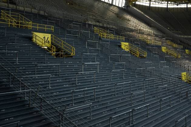 14 09 2018 xkvx Soccer 1 Bundesliga Borussia Dortmund Eintracht Frankfurt emspor v l Inside view Stadium Signal Iduna Park Tribune Lawn Suede DFL DFB REGULATIONS PROHIBIT ANY USE OF PHOTOGRAPH as IMAGE SEQUENCES and or QUASI VIDEO Dortmund