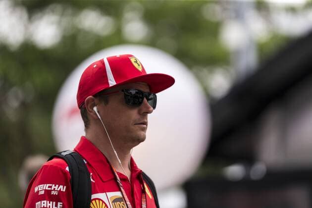 15th September 2018, Marina Bay Street Circuit, Singapore; Formula One Grand Prix of Singapore, Qualification; Scuderia Ferrari driver Kimi Raikkanen  ActionPlus12062388 StephenxBlackberry