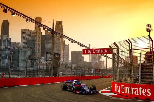 Motorsports: FIA Formula One World Championship WM Weltmeisterschaft 2018, Grand Prix of Singapore, 28 Brendon Hartley (NZL, Red Bull Toro Rosso Honda), Singapore Singapore