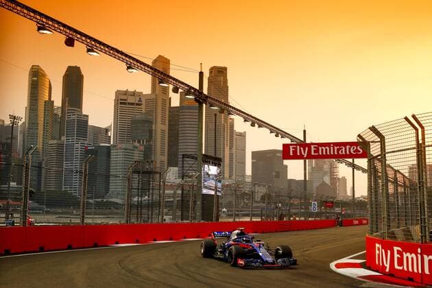 Motorsports: FIA Formula One World Championship WM Weltmeisterschaft 2018, Grand Prix of Singapore, 10 Pierre Gasly (FRA, Red Bull Toro Rosso Honda), Singapore Singapore
