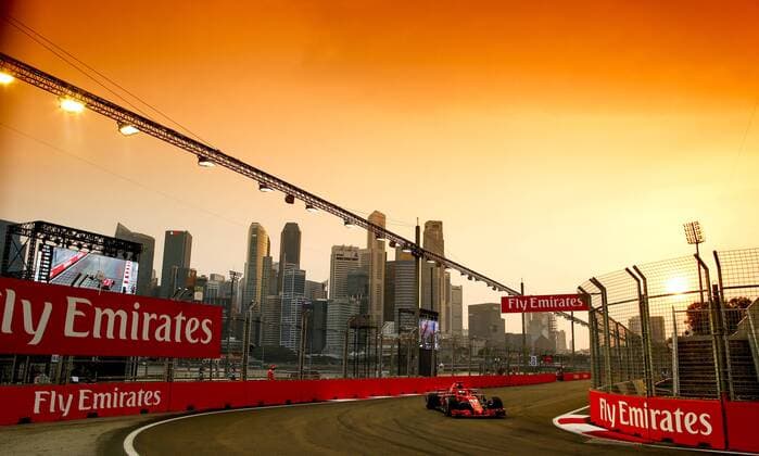 Motorsports: FIA Formula One World Championship WM Weltmeisterschaft 2018, Grand Prix of Singapore, 5 Sebastian Vettel (GER, Scuderia Ferrari), Singapore Singapore