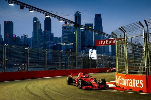 Motorsports: FIA Formula One World Championship WM Weltmeisterschaft 2018, Grand Prix of Singapore, 5 Sebastian Vettel (GER, Scuderia Ferrari), Singapore Singapore