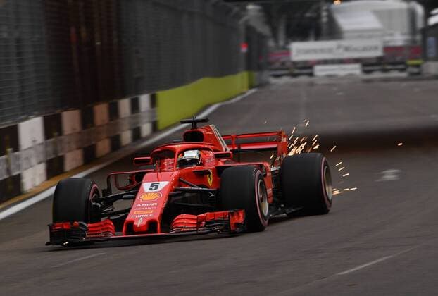 Sebastian Vettel Scuderia Ferrari formula 1 GP Singapore 15 09 2018 Photo mspb Jerry Andre Sebastian Vettel Formula 1 GP Singapore 2018