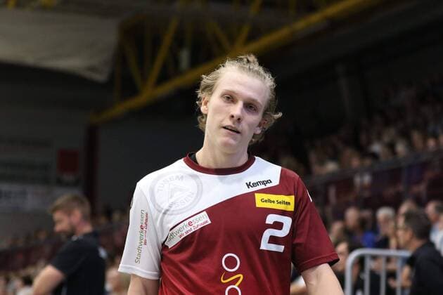 Noah Beyer TUSEM Essen 2 TuS N Luebbecke vs. TUSEM Essen Handball 2 Bundesliga 15 09 2018 TuS N Luebbecke vs. TUSEM Essen Handball 2 Bundesliga 15 09 2018 Luebbecke Copyright: xEIBNER JanxStrohdiekx EP_JSK