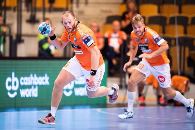180915 Kristianstads Arnar Freyr Arnarsson during the Champions League match between Kristianstad and Meshkov Brest on September 15, 2018 in Kristianstad  Copyright: AvdoxBilkanovic BB180915AB062