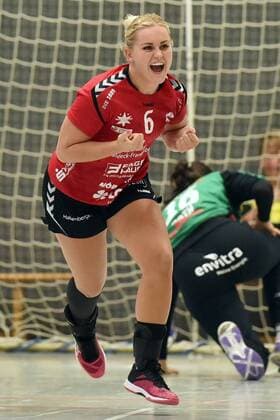 Jubel at Anouk Nieuwenweg HSG Bad Wildungen Vipers Handball 1 Bundesliga Women HSG Bad Wildungen Vipers vs Neckarsulmer Sport Union 15 09 2018 Handball 1 Bundesliga Women HSG Bad Wildungen Vipers vs Neckarsulmer Sport Union 15 09 2018 Bad Wildungen Copyright: xEIBNER RolandxSippelx EP_RSL