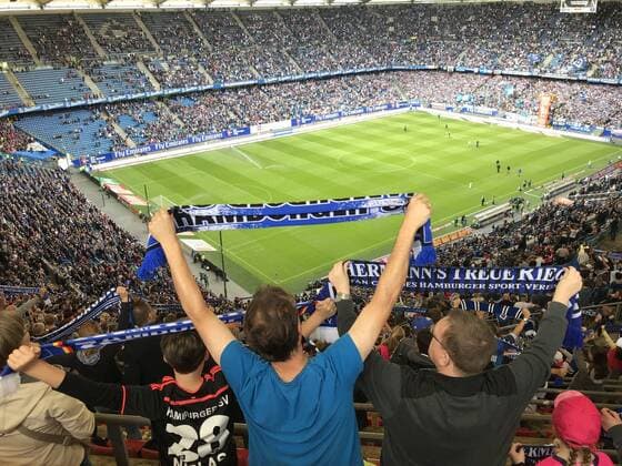 Overview of the Hamburg Volksparkstadion during the match HSV 1 FC Heidenheim 15 09 2018