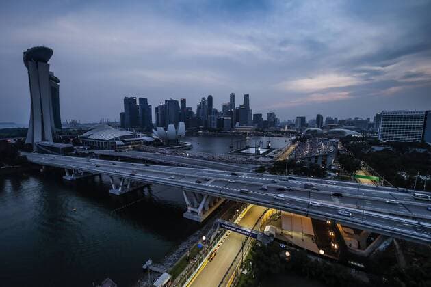Motorsports: FIA Formula One World Championship WM Weltmeisterschaft 2018, Grand Prix of Singapore, genaral view of the track Singapore Singapore