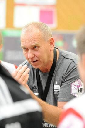 Ruediger Bones BSV Sachsen Zwickau Coach SG H2Ku Herrenberg Handball League Stage 16 08 2018 Photo TBaur Eibner SG H2Ku Herrenberg Kuties vs. BSV Sachsen Zwickau Herrenberg Copyright: xToBaurx EibnerxPressefotox EP_TB