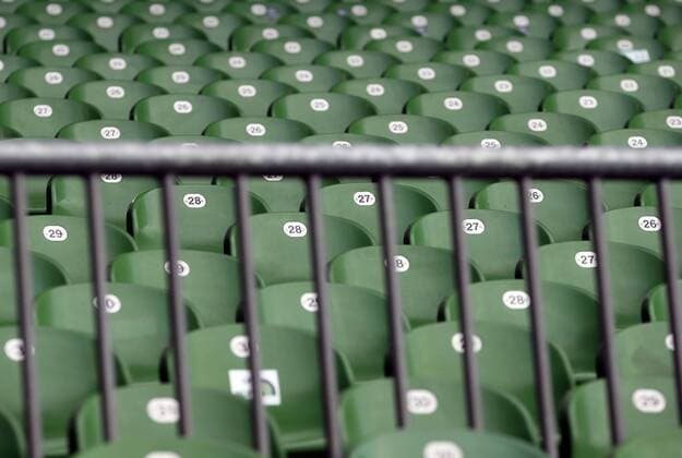 16 09 2018 Football Season 2018 2019 1 Football Bundesliga 03 Gameday SV Werder Bremen SVW 1 FC Nürnberg Nuernberg FCN Club DaMa regulations prohibit any use of photographs as image sequences and or quasi video Symbolbild Symbolfoto Feature Impression empty seats in the Weserstadion