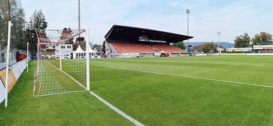 16 09 2018 Aarau Stadium Brügglifeld SWITZERLAND Season 2018 2019 Football Swiss Cup 1 16 Final FC Aarau Neuchatel Xamax Stadium Brügglifeld in Aarau