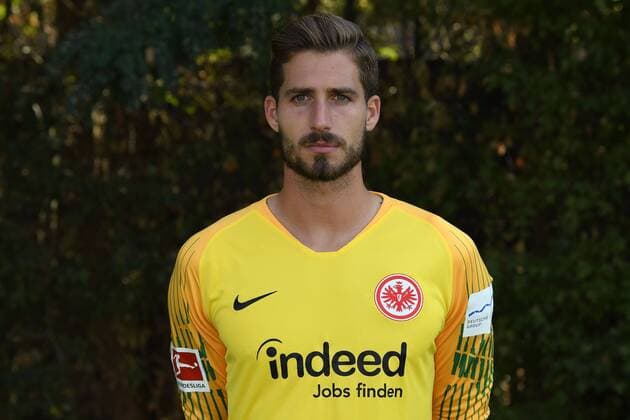 17 09 2018 xjhx Football 1 Bundesliga Eintracht Frankfurt Photo Call 2018 19 1 BL Portrait Date 2018 2019 emspor v l Kevin Trapp Eintracht Frankfurt DFL DFB REGULATIONS PROHIBIT ANY USE OF PHOTOGRAPHS as IMAGE SEQUENCES and or QUASI VIDEO Frankfurt am Main