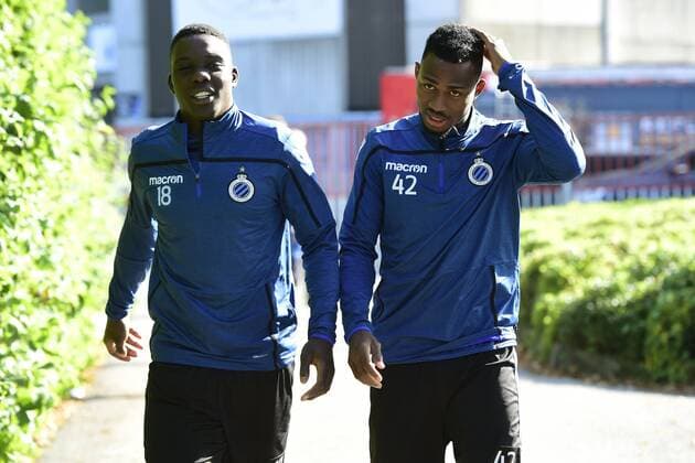 Marvelous Nakamba midfielder of Club Brugge and Emmanuel Bonaventure Dennis forward of Club Brugge FOOTBALL : Club Bruges - Ligue des Champions - 17 09 2018 PhotoNews Panoramic 
