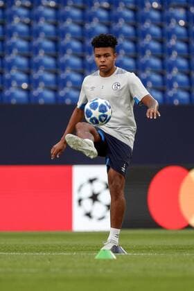 17 09 2018 Football Season 2018 2019 Champions League Final Formation FC Schalke 04 Weston McKennie FC Schalke 04 Gelsenkirchen Veltins Arena NRW Germany