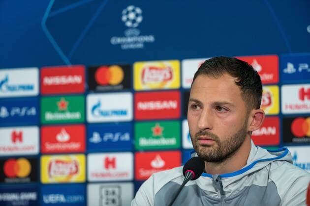 17 09 2018 Football Season 2018 2019 Champions League Press Conference FC Schalke 04 Head Coach Domenico TEDESCO FC Schalke 04 Gelsenkirchen Veltins Arena NRW Germany