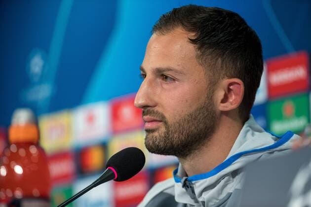 17 09 2018 Football Season 2018 2019 Champions League Press Conference FC Schalke 04 Head Coach Domenico TEDESCO FC Schalke 04 Gelsenkirchen Veltins Arena NRW Germany