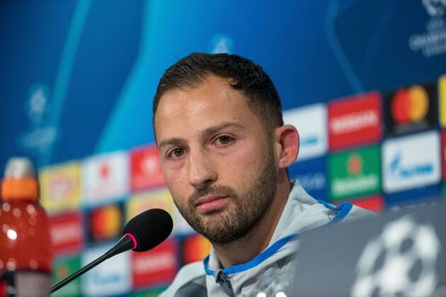 17 09 2018 Football Season 2018 2019 Champions League Press Conference FC Schalke 04 Head Coach Domenico TEDESCO FC Schalke 04 Gelsenkirchen Veltins Arena NRW Germany