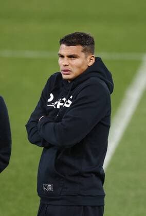 17th September 2018, Anfield, Liverpool, England; UEFA Champions League football, Liverpool versus Paris St Germain, open training session; Thiago Silva of PSG during tonight s pitch inspection at Anfield ahead of tomorrow s Champions League match against Liverpool  ActionPlus12063493 AlanxMartin