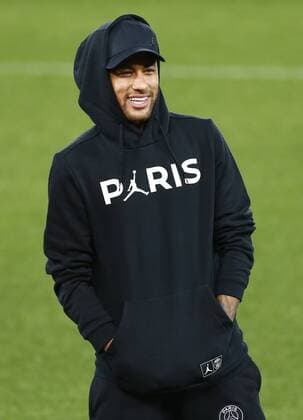 17th September 2018, Anfield, Liverpool, England; UEFA Champions League football, Liverpool versus Paris St Germain, open training session; Neymar of Paris Saint-Germain during tonight s pitch inspection at Anfield ahead of tomorrow s Champions League match against Liverpool  ActionPlus12063495 AlanxMartin